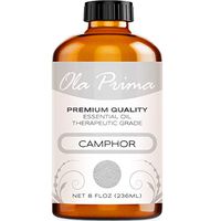 Ola Prima 8oz - Premium Quality Camphor Essential Oil (8 Ounce Bottle) Therapeutic Grade Camphor Oil