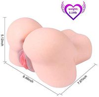 HaiBaoBao 2.5KG/5.5lb 3D Live Séxy Dolly Women Female Torso Full Body Lifesize Women Torso Double Holes Big A-s-s TPE Silicone Gāy Toy Realistic Body Six Dôlls Male Toys Gifts for Men