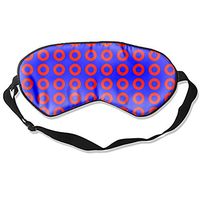 Sleep Eyes Masks Covers Purple Phish Print Silk Sleeping Adjustable Strap