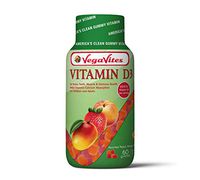 VegaVites Vitamin D3 Gummy Vitamins 2000 IU - Boosts Immune System! - Vegetarian, Halal, Kosher Adults & Children - Non GMO, Gluten Free & Gelatin Free (60 Count)