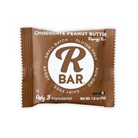 RBar Chocolate Peanut Butter Energy Bars – Plant Based Whole Food Snack Bars – Just 3 Ingredients, Gluten Free Natural Nutrition & Travel Food for Men & Women, Adults & Toddlers (1.6 oz 10 Count)