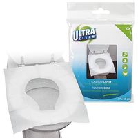 ULTRA CLEAN 50 X Disposable Toilet Seat Covers Hygienic Flushable Travel Camping Pocket Size