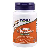 NOW Supplements, Clinical GI Probiotic, 50+ Formula, Strain Verified, 60 Veg Capsules