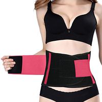 Lumbar Supports Belt, Back Brace Posture Corrector for Lower Back Pain, Adjustable Waist Trainer Belt to Relieve Sciatica and Herniated Disc for Men and Women (Pink, XX-Large)