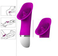 Women's Tongue Vibrant Cordless Hand-held 30 Frequency Vibration Wand, Purple