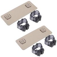 2Pcs Wall Mounted Punch Free Broom Holder Organizer Mop&Broom Storage Tool Rack