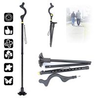 Folding Walking Cane Adjustable Walking Stick, Lightweight Travel Stick,Walking Stick Mobility Aid - for Men, Women, Elder