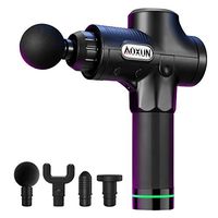 AOXUN Percussion Massage Gun, Handheld Electric Body Massager Sports Drill Portable Super Quiet Brushless Motor for Muscle Tension Relief
