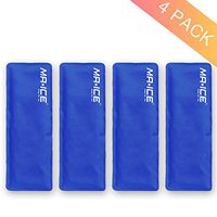 4 Knee Gel Ice Packs Reusable Hot and Cold Therapy, Great for for Knee Replacement Post Surgery Recovery, Pain Relief for Swelling, Sprains, Arthritis,Bruises, Joint Pain(10"X 3.5")