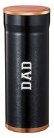 Fathers Day Edition Visol Carlos 7-Cigar Desk/Travel Cigar Humidor - Black with Copper Rim