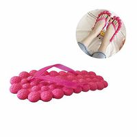 Foot Massage Slipper Reflex Reflexology Massage 180 °Rotatable Massage Slipper for Women,Pink,38
