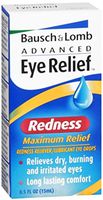 Bausch & Lomb Advanced Eye Relief Redness Maximum Relief Drops-0.5 oz - Pack of 8
