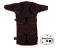 Portable Moxibustion Burner Box, Moxa Cone Burner Tank - Moxibustion Box, Moxa Box Holder with 8 Boxes and Carry On Band for Leg Pain Relive/NO Moxa Cone (A)