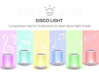 Bluetooth Speakers Wireless Stereo SUBWOOFER Smart Touch LAMP Color Changing