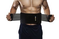 Waist Trimmer Belt, Lumbar Lower Back Brace and Support Belt for with Dual Adjustable Straps and Breathable Mesh Panels for Men & Women (XXL)