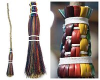 Wizard Broom - Rainbow, Broomsticks, Magic Flying Broom, Wizarding Cosplay, Pottery Broom, Wizard Costume,