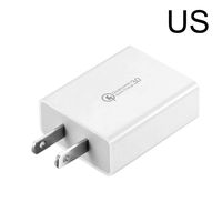 Sundlight Travel Plug Adapter Quick Charge 3.0 5V 3A Mobile Phone Fast Charger Wall Home Travel AC Fast Charger Adapter US Plug Wall Charger Power Adapter for All Devices - Safe and Fireproof