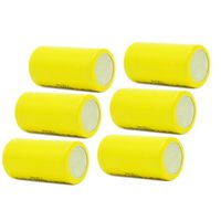 Rechargeable Sub c Size Batteries 1.2v (2200mAh 6pcs Yellow)