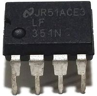 National Semiconductor LF351N LF351 Wide Bandwidth JFET Input Operational Amplifier Op-Amp Breadboard-Friendly (Pack of 5)