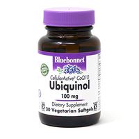 Bluebonnet Nutrition Cellular Active CoQ10 Ubiquinol 100mg Vegetarian Softgels, Heart Health & Cellular Health, Ubiquinol from Kaneka, Non GMO, Gluten Free, Soy Free, Milk Free, 30 Vegetarian Softgels