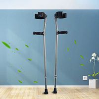 Aisson European-Enhanced Forearm Crutches Ultra-Light Elbow Ergonomic Non-Armpit Crutches,Medium