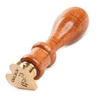 Personalised Heart-Shaped Wax Letter Seal, 3 Initials | Design 23