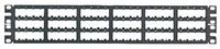 Panduit CPP72FMWBLY 72-Port Flat High-Density Flush-Mount Patch Panel, Black