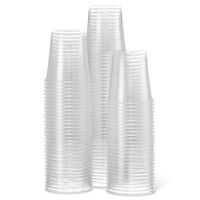 [600 Cups] Settings 3 Oz Clear Plastic Disposable Reusable Cups For Drinking, Bathroom, Rinsing, Tests, Medication, Party, Home, Office, Water, Juice, 6 Packs