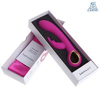 Lealso Waterproof Rechargeable Wireless Rabbit Dildo Vibrators, Dual Motor 6 Powerful and 10 Patterns Speed Stimulate G-Spot & Relieve Pressure Massager Toys Adult Sex Toys for Couple,Rose red