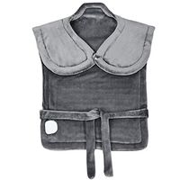 Giantex Electric Heating Pad for Back Shoulder Pain Relief, Fast Heating Wrap with LED Display, 6 Temperature Settings w/Auto Shut Off, Heat Pad Suitable for Whole Back Heat Therapy (25“x32”)