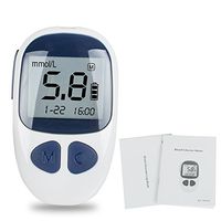 ixaer Glucose Meter Kit - Electronic Glucometer Digital Handheld Blood Glucose Monitor Diabetes Test Meter Monitor Kit with 50 Free Test Strips,Lancets