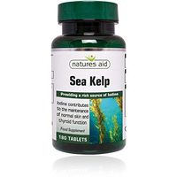 Natures Aid Sea Kelp 187mg (Providing 150u g Iodine) 180 Tabs - 2 Pack