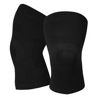 Knee Compression Sleeves, 1 Pair, Can Be Worn Under Pants, 20-30mmHg Strong Support Knee Brace for Unisex, Knee Support for Meniscus Tear, Arthritis, Pain Relief, Injury Recovery, Sports, Daily Wear, Black XL