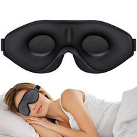 VAGREEZ Sleep Mask for Women & Men, Upgraded 3D Contoured Eye Mask for Sleeping, 100% Blockout Light Blindfold with Adjustable Strap Ultra Soft Breathable Sleeping Mask for Travel/Nap