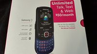 Samsung : Smiley T359 Unlocked GSM Slider Phone with Full QWERTY Keyboard, 1.3MP Camera, GPS, Bluetooth and microSD Slot - Black/Blue