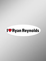 I Love Ryan Reynolds Vinyl Decals Stickers (Two Pack) | Cars Trucks Vans Windows Walls Laptop Cups | Printed | 2-5.5 Inch Decals | KCD1442