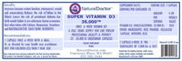 NATURALDOCTOR Super Vitamin D3 35,000, 52 Vegetarian Capsules