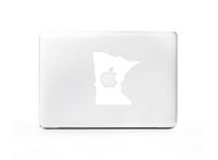Minnesota MN Outline Silhouette Vinyl Sticker Decal Skin For MacBook Pro (White)