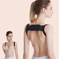 Posture Clavicle Support Invisible Corrector Strap，Humpback Correction Belt Back Straight Shoulders Brace Correct Strap for Children&Adults (Black, L (Yard Height 165-180CM))