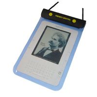 TrendyDigital New Version WaterGuard Waterproof Case for Kindle 1, 2,3 (First, Second and Third Generation Kindle), Kindle Fire and Other 6" or 7" Android Tablet, Blue Border