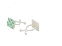 50 Pcs White Nylon Self-Adhesive Twist Locks Holder Cable Tie Clips