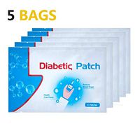 Natural Herbal Diabetes Plasters, Keep Blood Sugar Balance, High Blood Sugar Diabetes Pads Health Care Product, 30 Pcs/ 5Bags