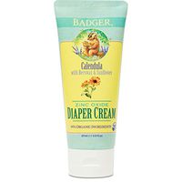 Badger - Zinc Oxide Diaper Cream, Calendula with Beeswax & Sunflower, Diaper Rash Cream, Organic Diaper Cream, Diaper Rash Treatment, Baby Rash Cream, 2.9 fl. oz. Tube