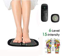 Electric EMS Foot Massager,Control Feet Massage Mat Cushion Intelligent Physiotherapy Massage Machine Improve Blood Circulation,Muscle Training/Regeneration