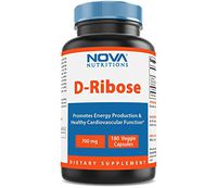 Nova Nutritions D-Ribose 700 mg Veggie Capsule - PROMOTES MUSCLE RECOVERY AND WORKOUT RECOVERY - 180 Count