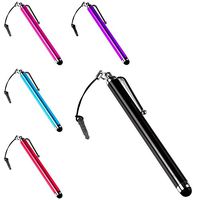 Importer520 10 Pcs Stylus Set Aqua Blue/Black/Red/Pink/Purple Stylus/styli Touch Screen Cellphone Tablet Pen