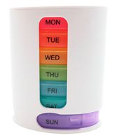 Pill Box Organizer. 7 Day & Upto 4 Times a Day for Your Medication Intake. Handy Small Case for Each Day of The Week.