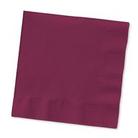 Creative Converting Touch of Color 2-Ply 50 Count Paper Lunch Napkins, Burgundy (663122B)