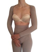 BIOFLECT® Infrared Compression Micromassage Arm Sleeves Wrap - Therapy for Edema, Inflammation, Cellulite, Pain - Slimming Support and Comfort - Natural Alternative Treatment - Sand S/M