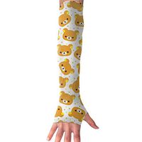 QG ZZX Happy Bear Unisex Compression Arm Sleeves UV Protection Performance Arm Sleeve - for Outdoor Sports Baseball,Basketball,Football (1 Pair)
